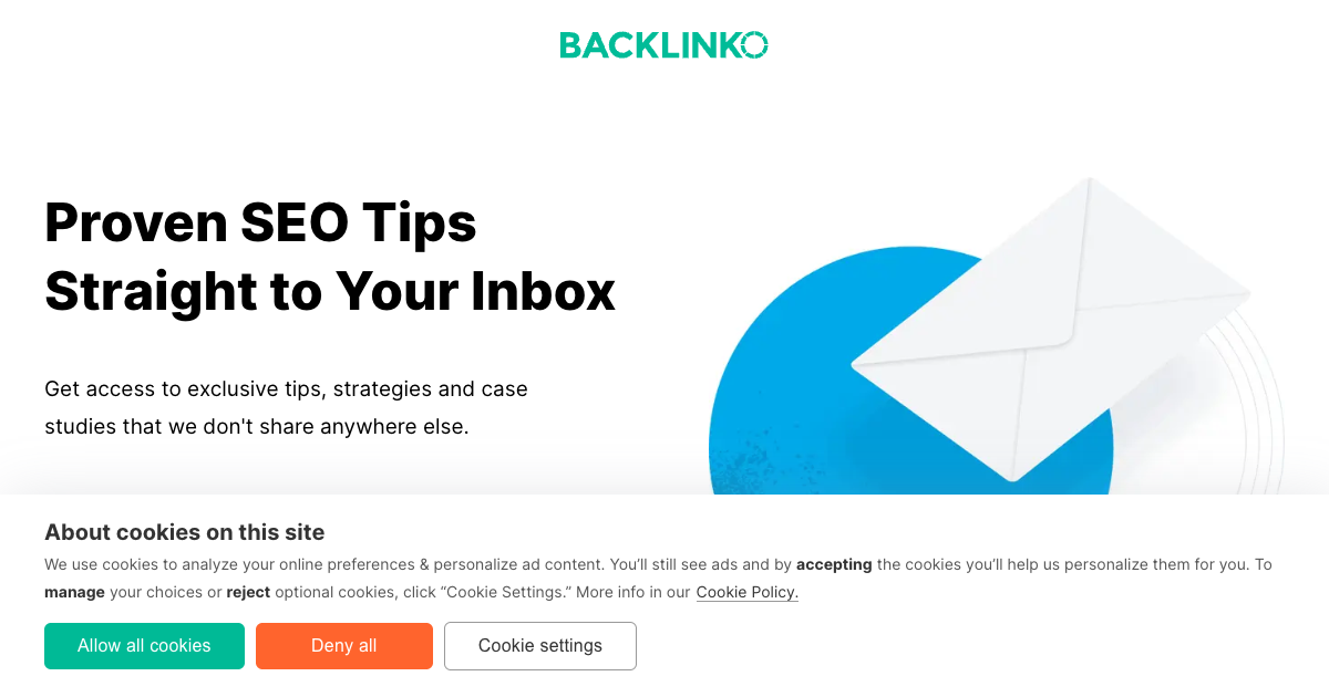 Backlinko Newsletter