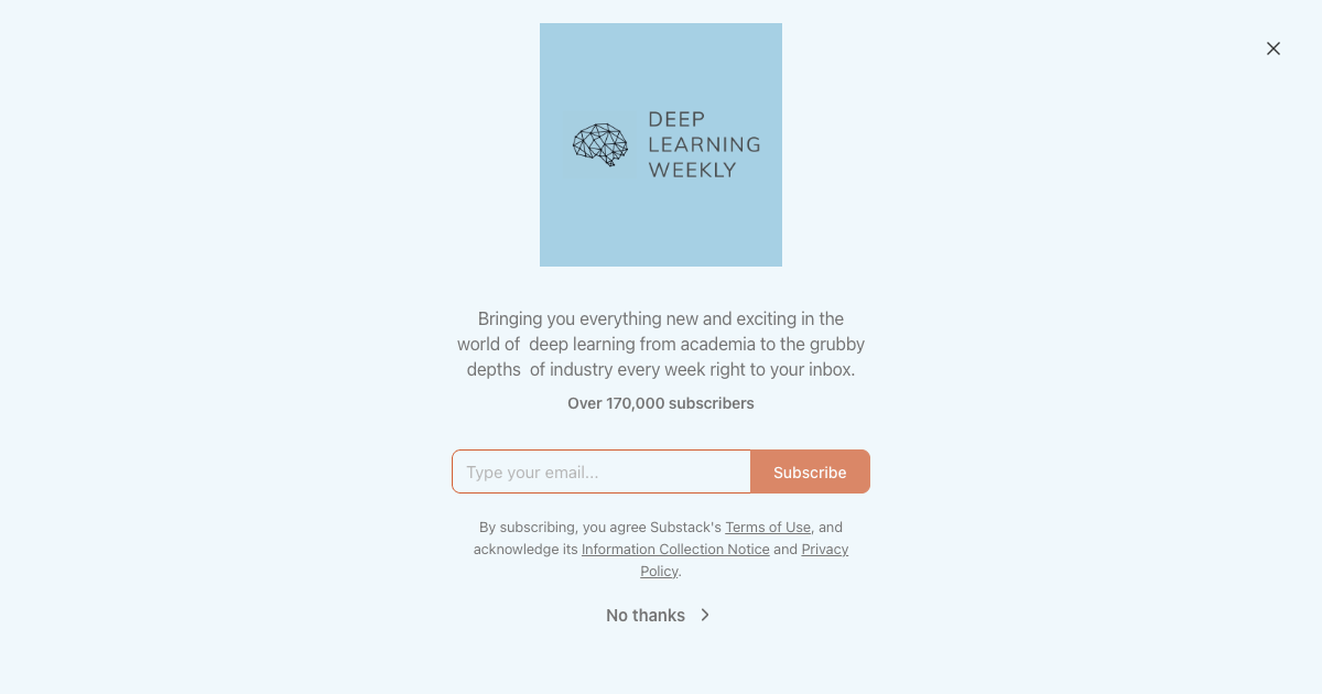 Deep Learning Weekly