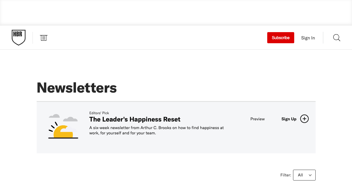 Harvard Business Review (Management Tip)