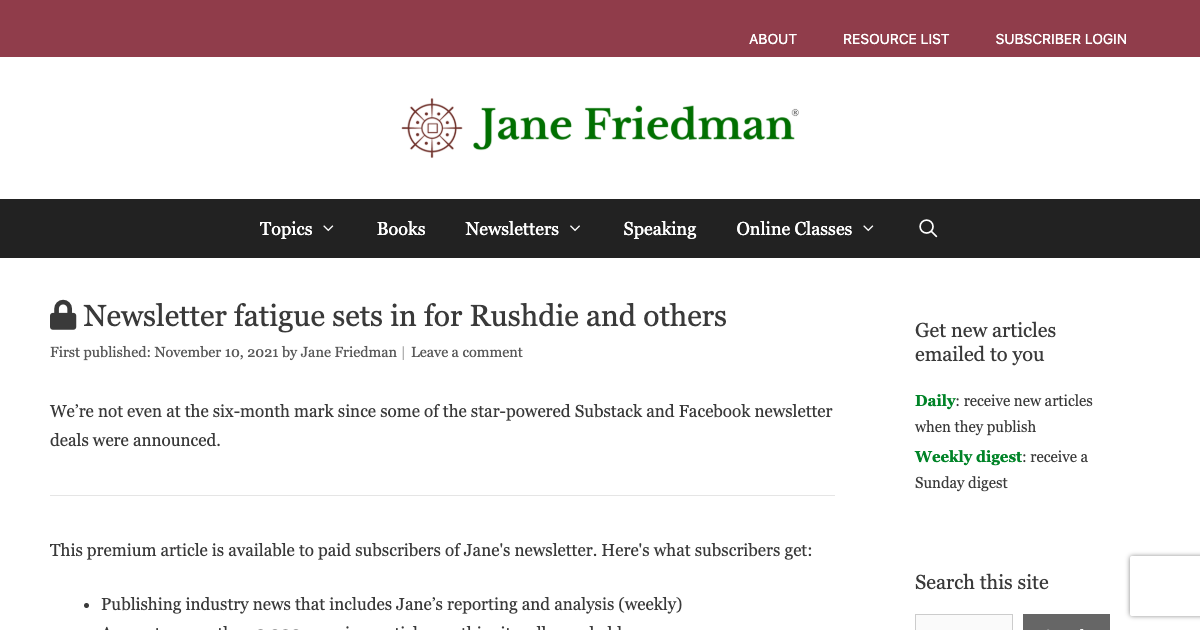 Electric Speed (Jane Friedman)