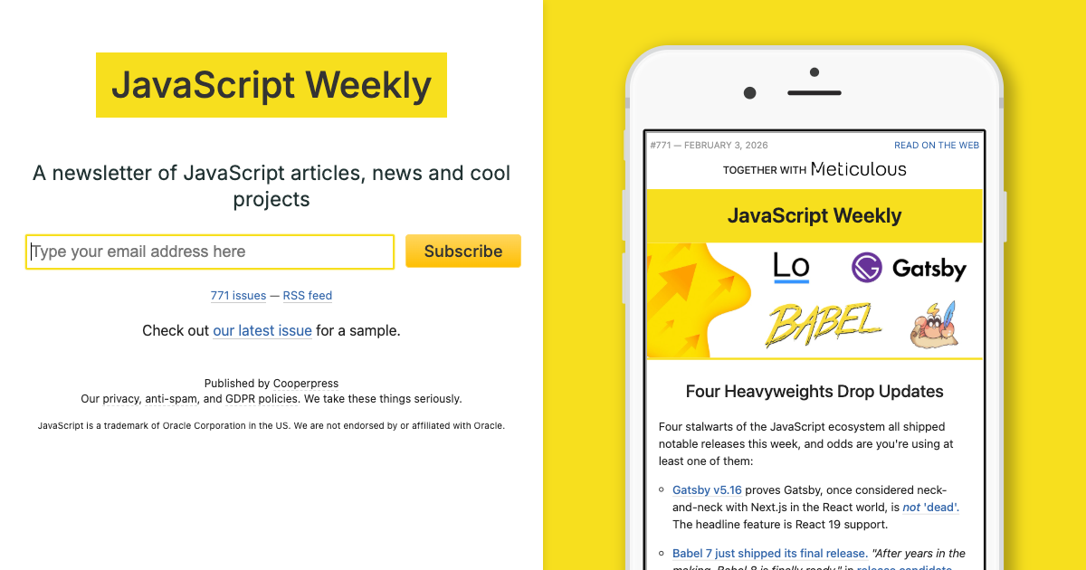 JavaScript Weekly