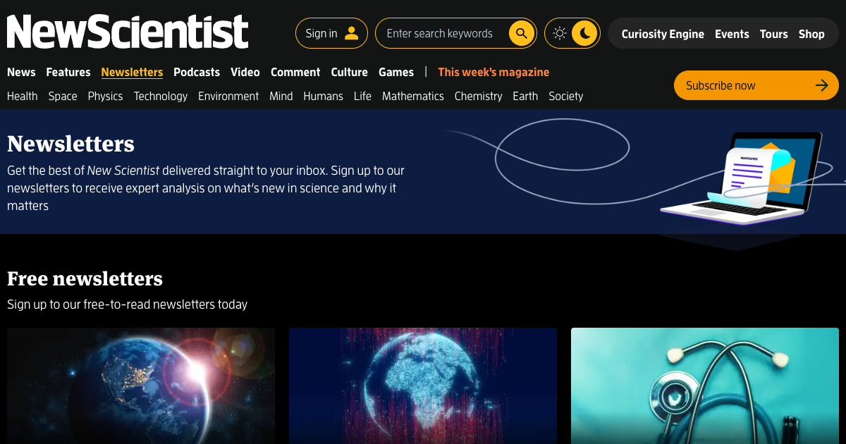 New Scientist Weekly Digest