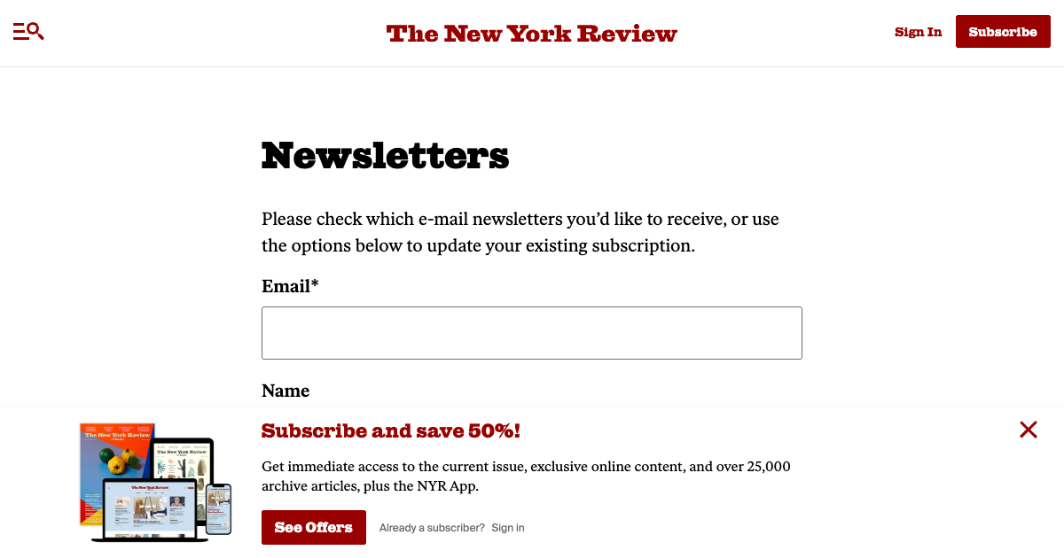 New York Review of Books (NYRB)