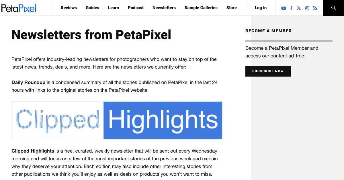 PetaPixel (Daily Roundup)