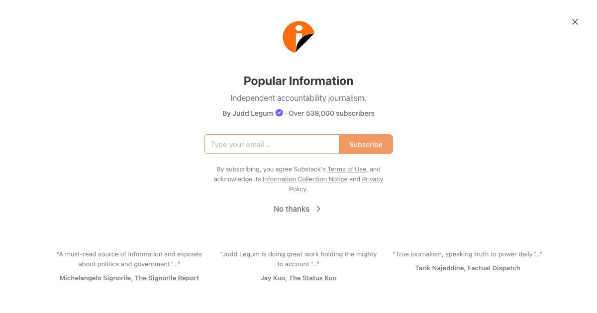 Popular Information (Judd Legum)