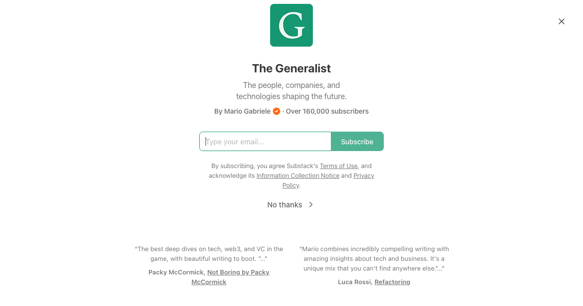 The Generalist