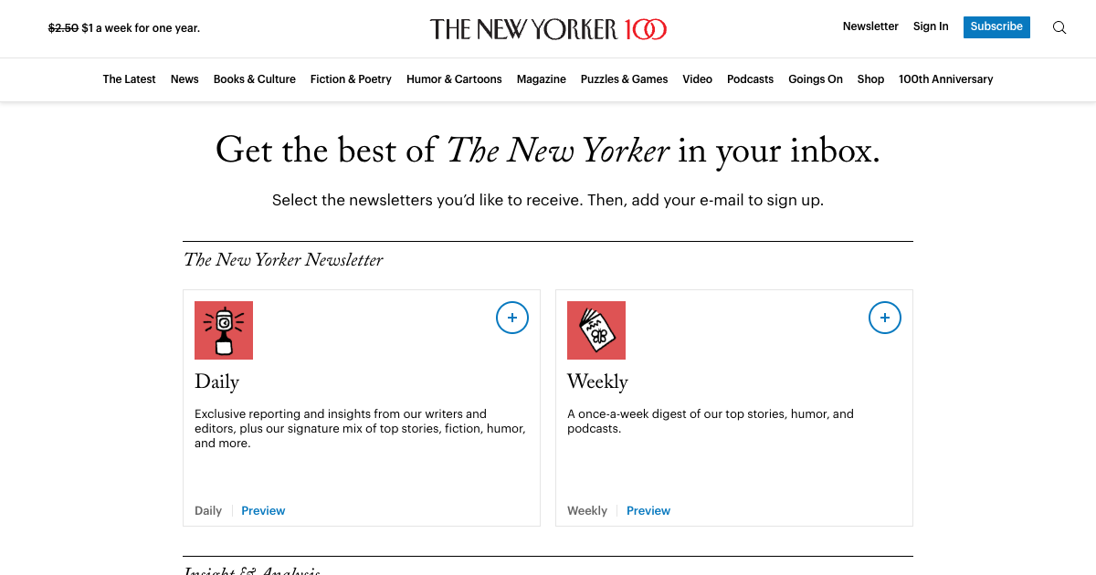 The New Yorker Daily