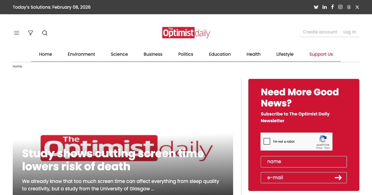 The Optimist Daily (Mental Health)