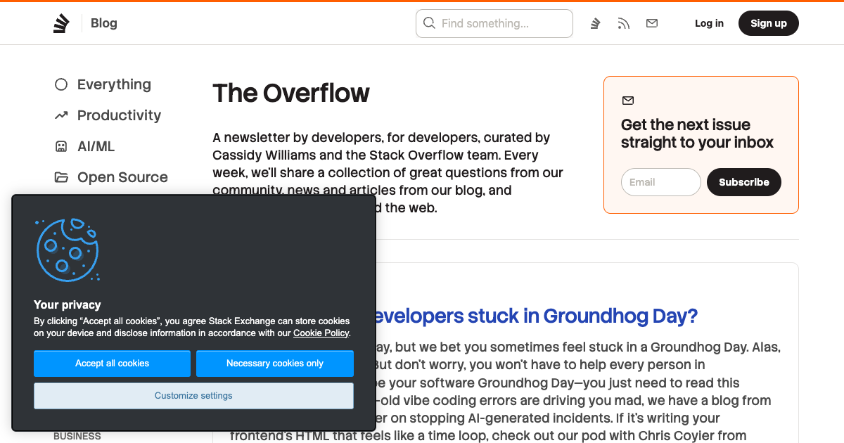 The Overflow (Stack Overflow)