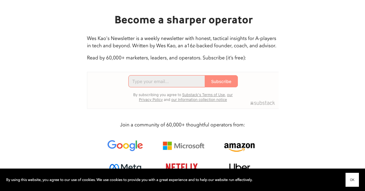 Wes Kao's Newsletter