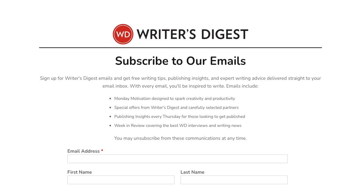 Writer’s Digest University & Prompts